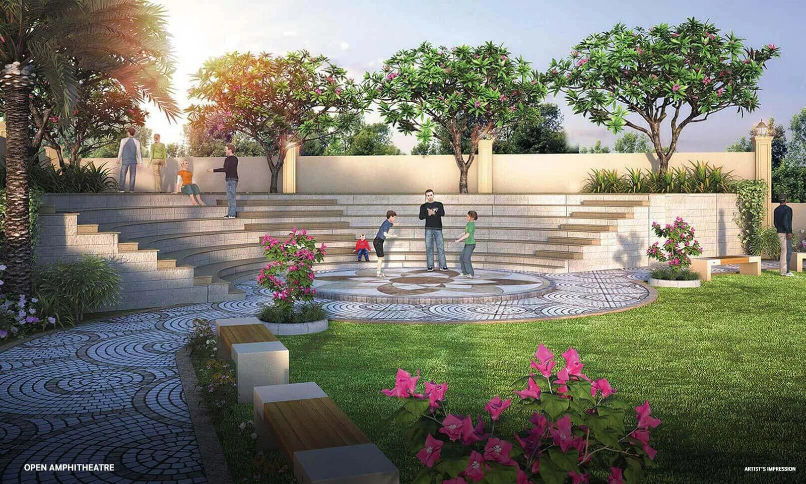 Open-air amphitheatre at Venus Skky City, Dombivli East