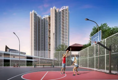 Outdoor sports court at Venus Skky City